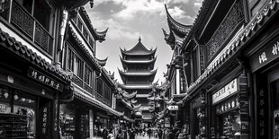 海坛古城黑白片