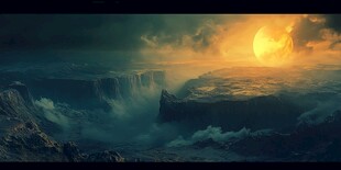 电影质感风景画