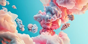 3d风景膨胀图案