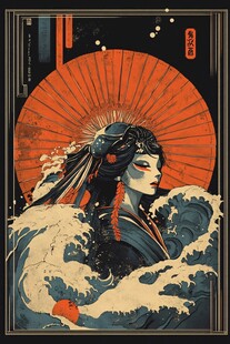 原创浮世绘现代浮士绘