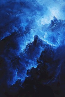 蔚蓝海水深蓝大海