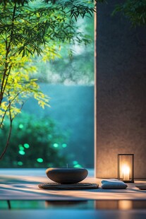 新中式意境竹林