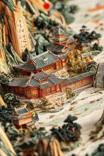 皇家园林微缩模型
