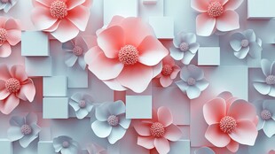 3d立体花壁纸
