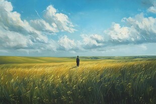 风景厚涂