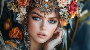 彩妆人物欣赏