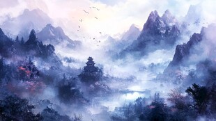 高清古风山水