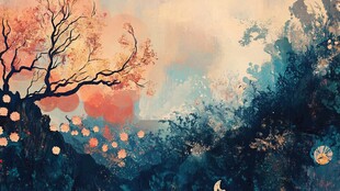 浪漫唯美梦幻抽象写意