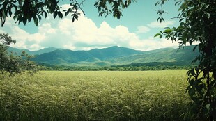 超宽幅田园景色