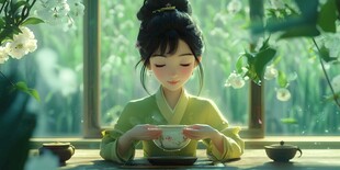 抹茶与少女