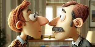 3d男女卡通形象