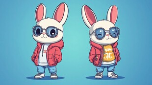 科技兔形象设计