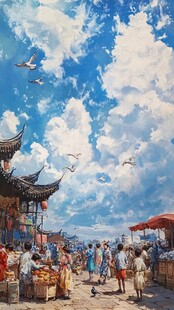 横店插画