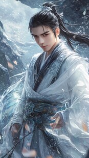 古风立绘美男插画图案