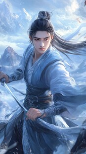 原创手绘古装美男