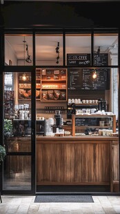 咖啡展示窗口
