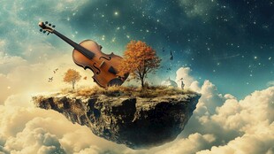 小提琴舞台背景