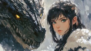 骑龙的少女