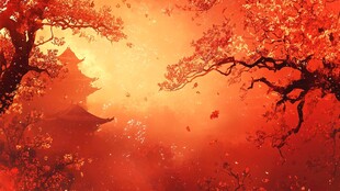 唯美梦幻梅花林