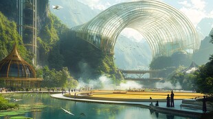 魅力挪威市悬浮岛设计