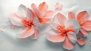 3d立体简约花