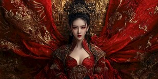 古风嫁衣美女