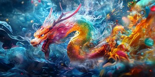 龙包装插画