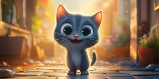 3d卡通猫咪