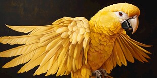 立体画金刚鹦鹉