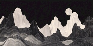新中式金线山水