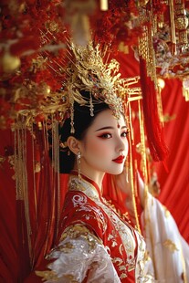 古风嫁衣美女