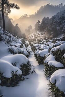 茶园雪霁