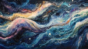 海洋流体画宇宙