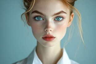 雀斑美人图片