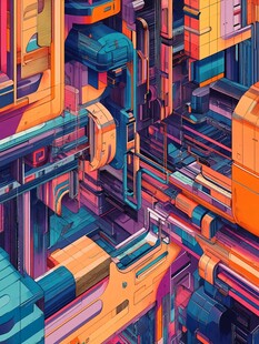 欧美科幻风游戏风图案