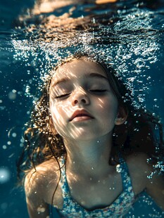 水中小女孩儿