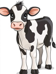 一只小牛设计素材