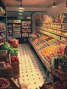 便利店零食插画