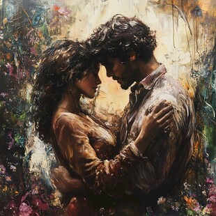 情侣油画