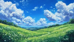 宽屏风景画