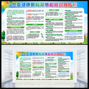 冬季健康教育宣传栏