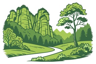 景区插画
