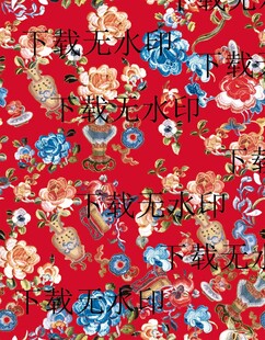 刺绣青花瓷