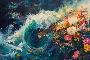 海洋流体画宇宙