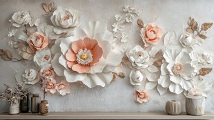 3d立体花壁纸