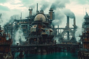 废弃的石油小镇