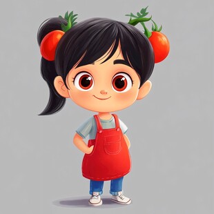 番茄卡通形象ip