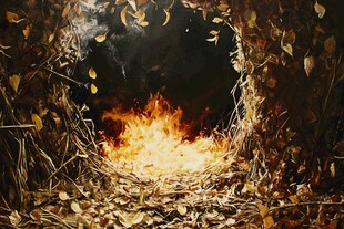 寓意浴火重生涅槃重生