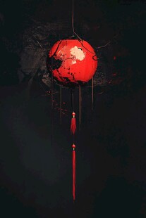 板绘灯笼