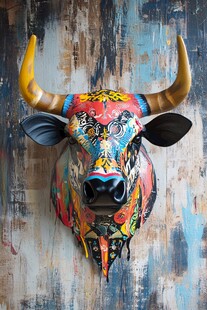 牛头装饰画
